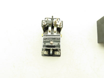 GE Hinged Armature Auxiliary Relay 12HGA14AL2 Double Throw 125VDC Coil