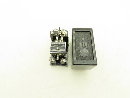 GE Hinged Armature Auxiliary Relay 12HGA14AL2 Double Throw 125VDC Coil