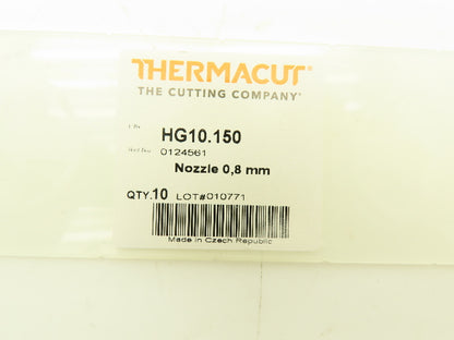Thermacut 010771 | HG10.150 Nozzle 0.8mm Chrome Lot of 26