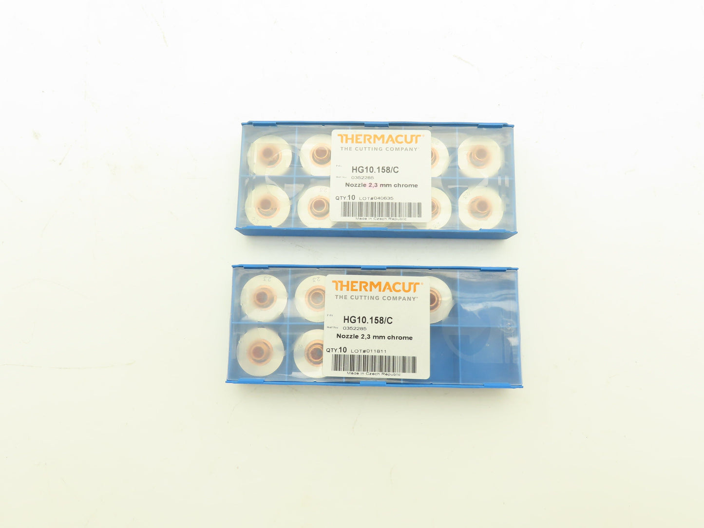Thermacut 0352285 | HG10.158/C Nozzle 2.3mm Chrome Lot of 17