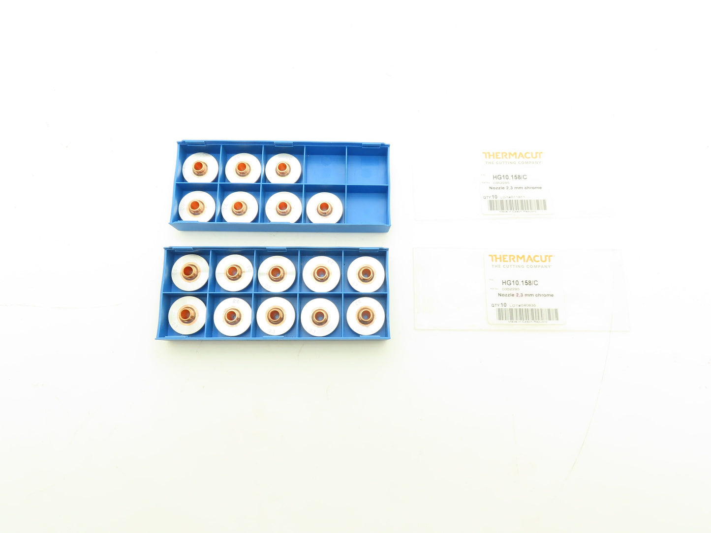 Thermacut 0352285 | HG10.158/C Nozzle 2.3mm Chrome Lot of 17
