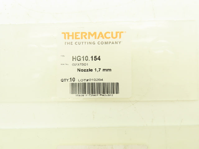 Thermacut | Trumpf 0237501 | 352284 HG10.154 Nozzle 1.7mm Mixed Lot of 20