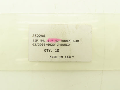 Thermacut | Trumpf 0237501 | 352284 HG10.154 Nozzle 1.7mm Mixed Lot of 20