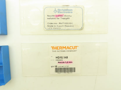 Thermacut | Trumpf | Richardson HG10.154 Nozzle 1.2mm 2.0mm Mixed Lot of 21
