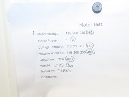 GM Delco FG3454FH Electric AC Motor 7.5Hp 1200 RPM 460V 3PH 256UC Frame
