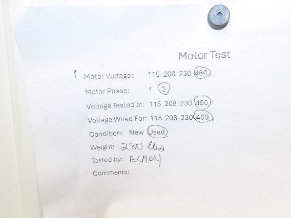 GM Delco FG3454FH Electric AC Motor 7.5Hp 1200 RPM 460V 3PH 256UC Frame