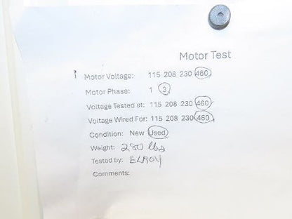 GM Delco FG3454FH Electric AC Motor 7.5Hp 1200 RPM 460V 3PH 256UC Frame