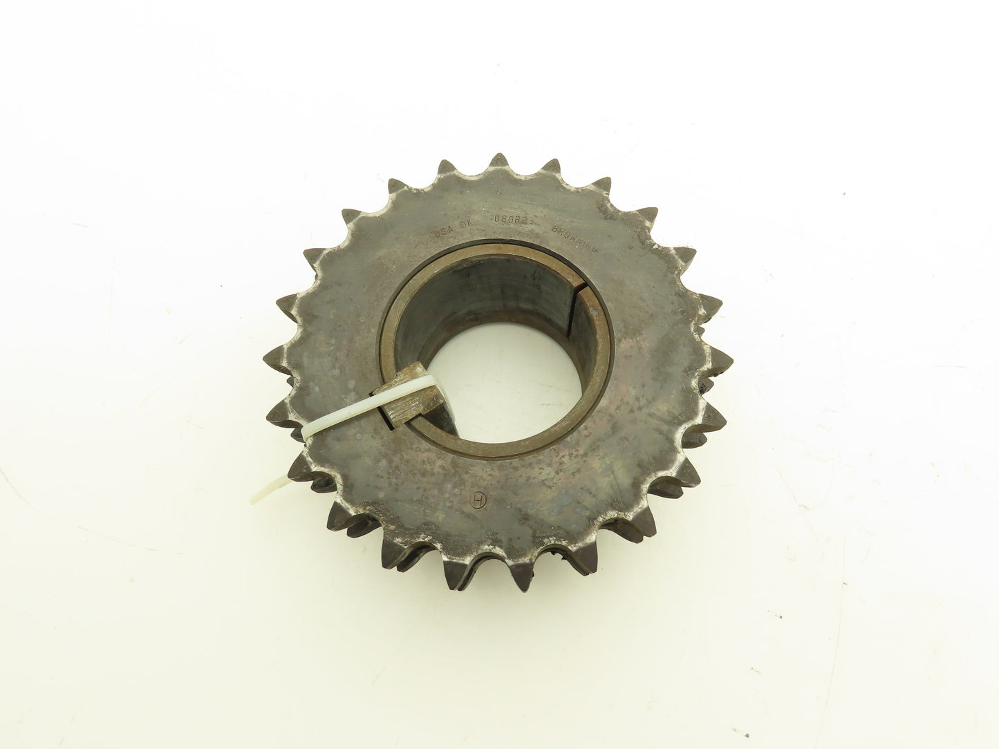 Browning D80R23 #80 Double Row Roller Chain Sprocket 23T 1" Pitch Taper Bushed