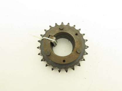 Browning D80R23 #80 Double Row Roller Chain Sprocket 23T 1" Pitch Taper Bushed