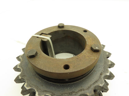 Browning D80R23 #80 Double Row Roller Chain Sprocket 23T 1" Pitch Taper Bushed