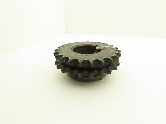 Browning D80R23 #80 Double Row Roller Chain Sprocket 23T 1" Pitch Taper Bushed