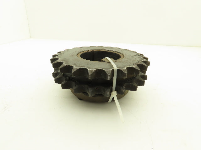 Browning D80R23 #80 Double Row Roller Chain Sprocket 23T 1" Pitch Taper Bushed