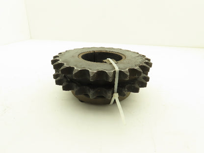 Browning D80R23 #80 Double Row Roller Chain Sprocket 23T 1" Pitch Taper Bushed