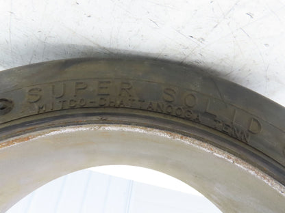 Super Solid 18x5x12-1/8 Forklift Tire Smooth Press-on Black