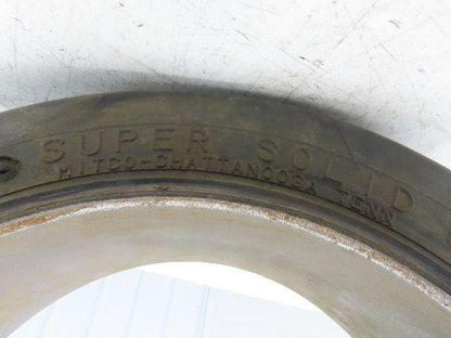 Super Solid 18x5x12-1/8 Forklift Tire Smooth Press-on Black