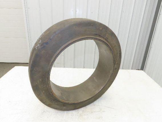 Super Solid 18x5x12-1/8 Forklift Tire Smooth Press-on Black