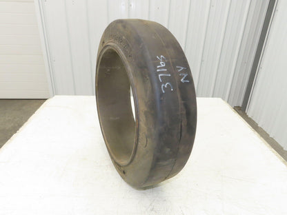 Super Solid 18x5x12-1/8 Forklift Tire Smooth Press-on Black