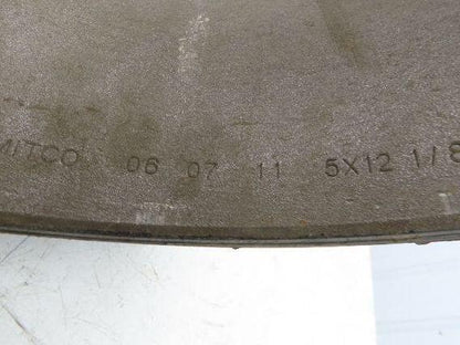 Super Solid 18x5x12-1/8 Forklift Tire Smooth Press-on Black