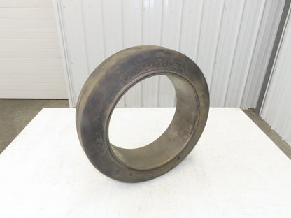 Super Solid 18x5x12-1/8 Forklift Tire Smooth Press-on Black