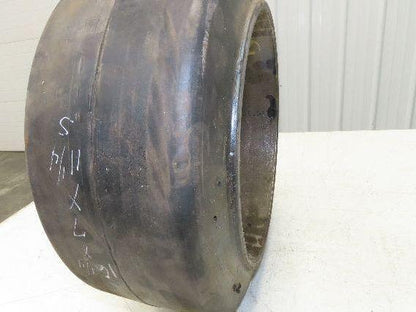 Forklift Tire 16-1/4x7x11-1/4 Smooth Press-on Black Rubber