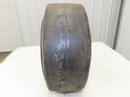 Forklift Tire 16-1/4x7x11-1/4 Smooth Press-on Black Rubber