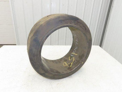 Forklift Tire 16-1/4x7x11-1/4 Smooth Press-on Black Rubber