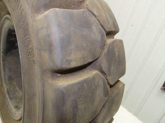 Bergougnan 18x7-8 Forklift Tire Traction Pneumatic Black 5x110 Rim