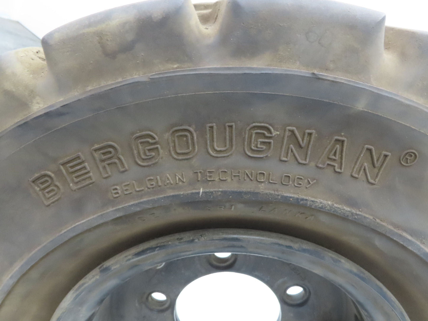 Bergougnan 18x7-8 Forklift Tire Traction Pneumatic Black 5x110 Rim