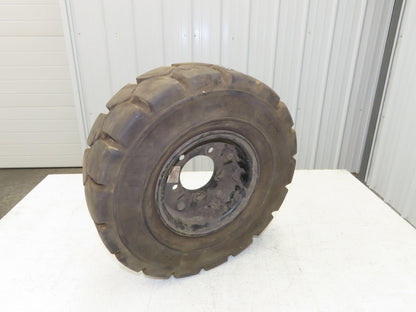 Bergougnan 18x7-8 Forklift Tire Traction Pneumatic Black 5x110 Rim
