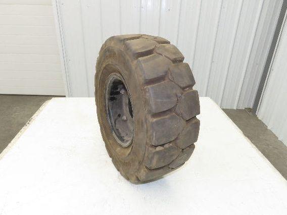 Bergougnan 18x7-8 Forklift Tire Traction Pneumatic Black 5x110 Rim