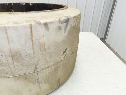 Wide Track 22x12x16 | 559x305x406 Forklift Tire Smooth Press-on White Non-Mark