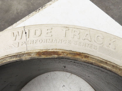 Wide Track 22x12x16 | 559x305x406 Forklift Tire Smooth Press-on White Non-Mark