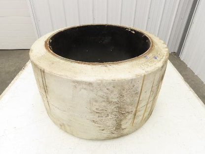 Wide Track 22x12x16 | 559x305x406 Forklift Tire Smooth Press-on White Non-Mark