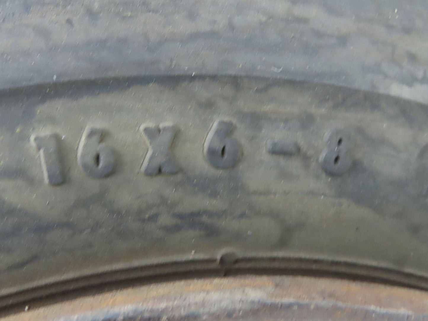 Continental 16x6-8 Forklift Tire Traction Pneumatic Black 6x125mm Rim