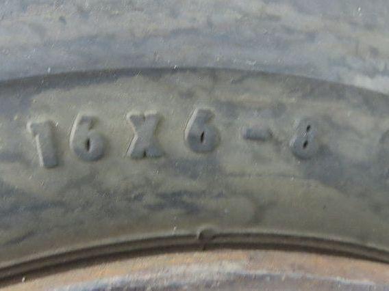 Continental 16x6-8 Forklift Tire Traction Pneumatic Black 6x125mm Rim