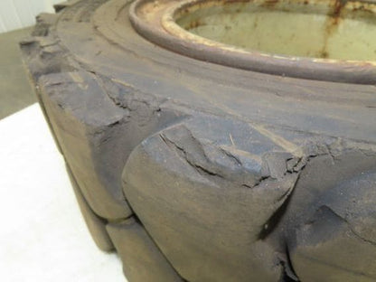 Maine Rubber Intl Defender Forklift Tire Traction Pneumatic Black 6x220mm Rim