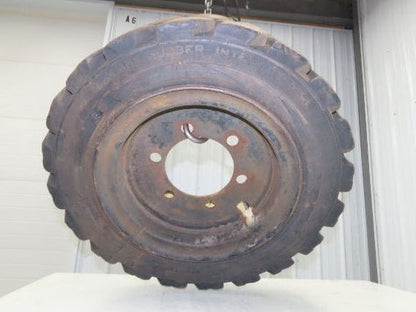 Maine Rubber Intl Defender Forklift Tire Traction Pneumatic Black 6x220mm Rim