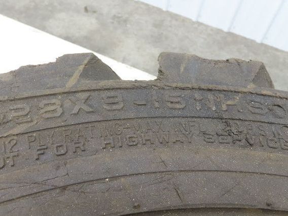 Maine Rubber Intl Defender Forklift Tire Traction Pneumatic Black 6x220mm Rim