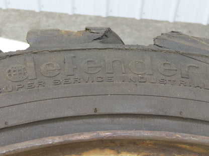 Maine Rubber Intl Defender Forklift Tire Traction Pneumatic Black 6x220mm Rim