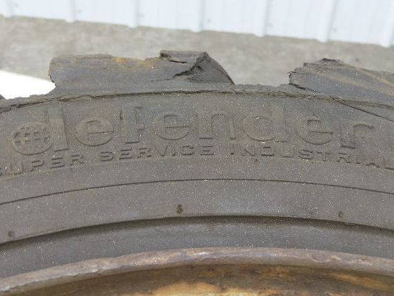 Maine Rubber Intl Defender Forklift Tire Traction Pneumatic Black 6x220mm Rim