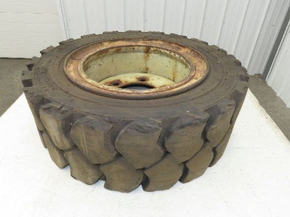 Maine Rubber Intl Defender Forklift Tire Traction Pneumatic Black 6x220mm Rim