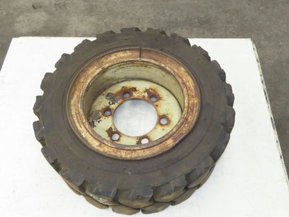 Maine Rubber Intl Defender Forklift Tire Traction Pneumatic Black 6x220mm Rim