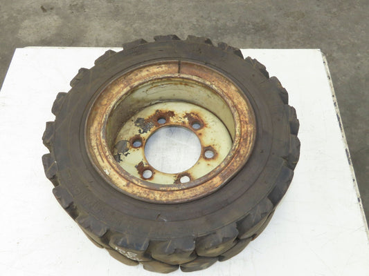 Maine Rubber Intl Defender Forklift Tire Traction Pneumatic Black 6x220mm Rim