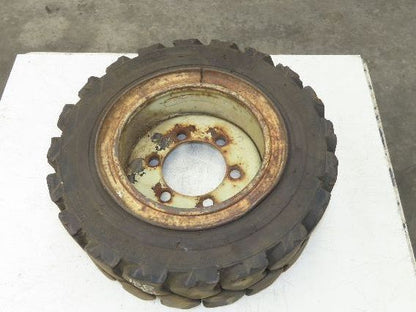 Maine Rubber Intl Defender Forklift Tire Traction Pneumatic Black 6x220mm Rim