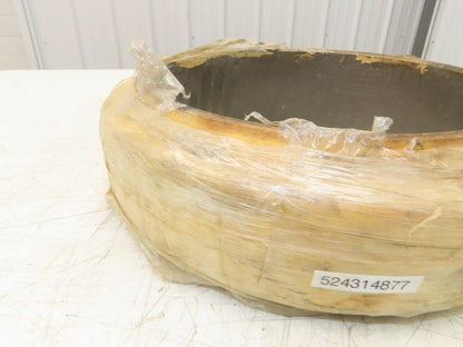 Super Solid 15x4x11-1/4 Forklift Tire Smooth Solid Press-on White Non-Marking