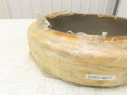 Super Solid 15x4x11-1/4 Forklift Tire Smooth Solid Press-on White Non-Marking