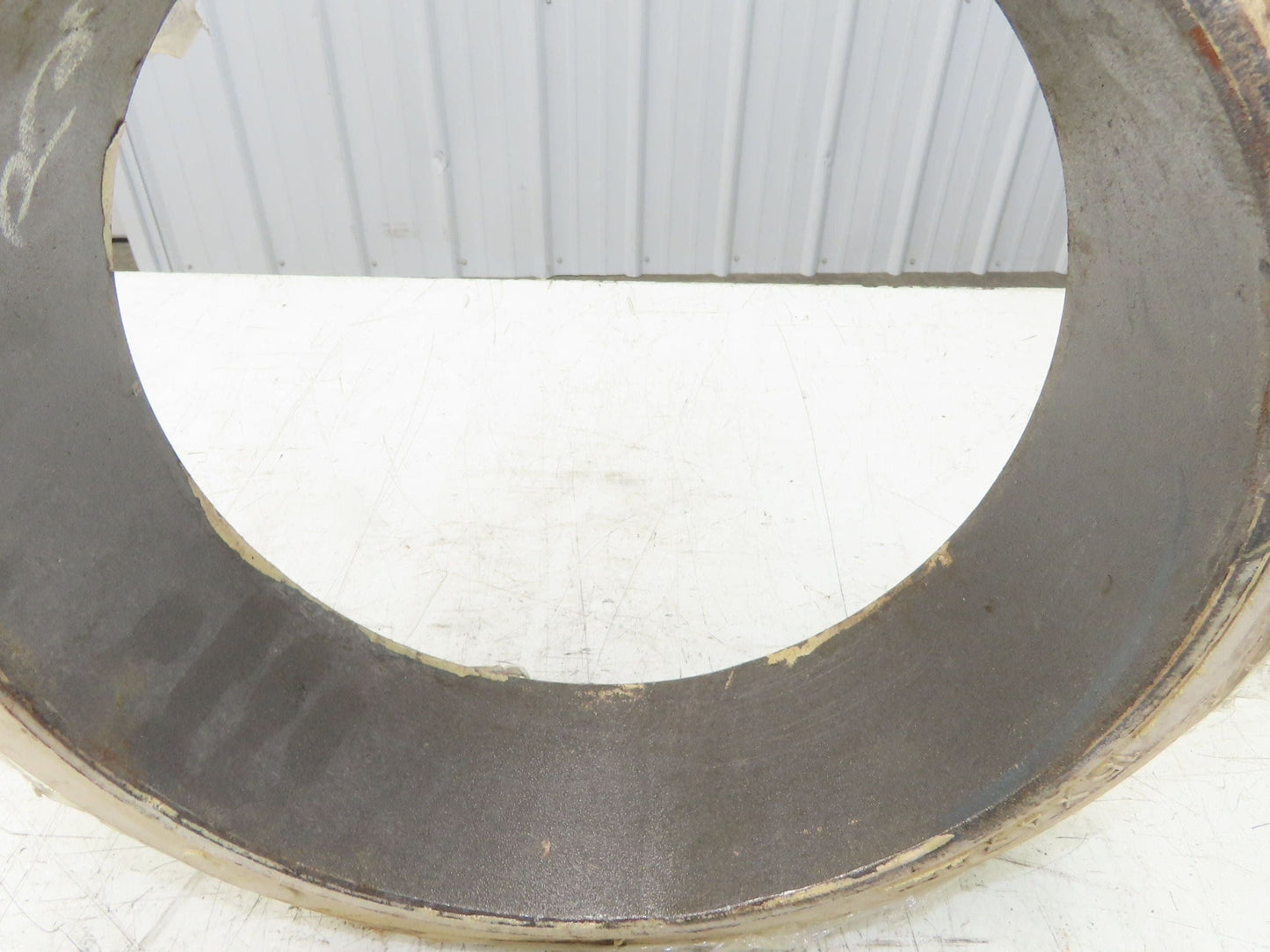 Super Solid 15x4x11-1/4 Forklift Tire Smooth Solid Press-on White Non-Marking