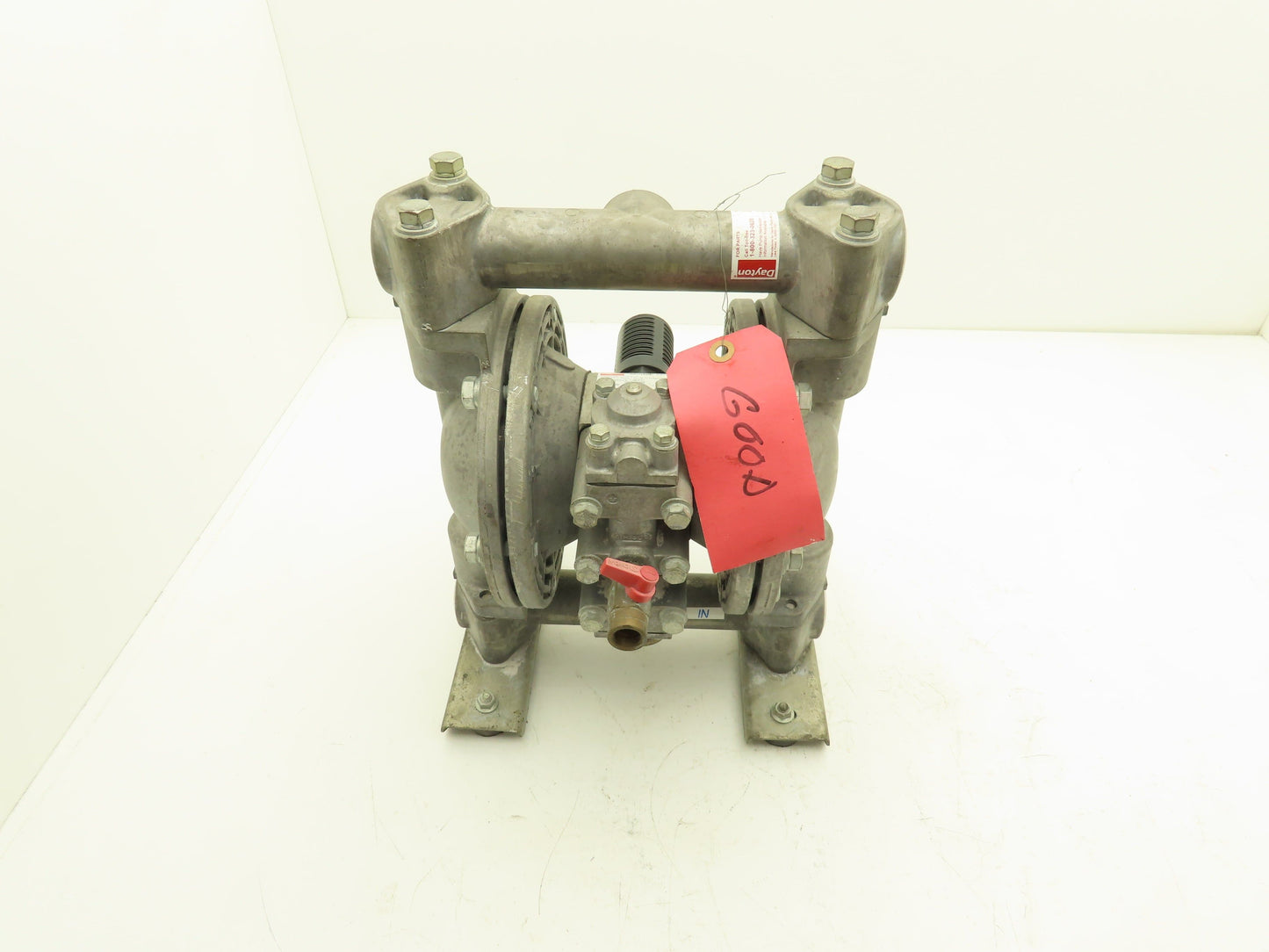 Dayton 6PY44B Pneumatic Diaphragm Air Pump 1" Stainless 100psi 49gpm