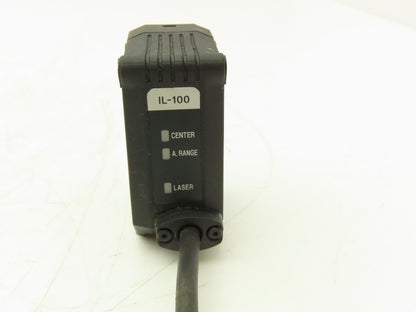 Keyence IL-100 Multi-Function Laser Analog Sensor 560uW 655nm 10.5-2190us