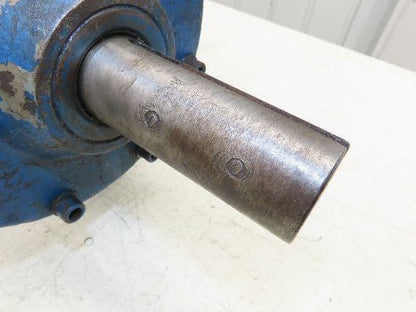 Worm Gearbox Horizontal Drive Dual Output 15:1 Reducer 1" Solid Input Shaft